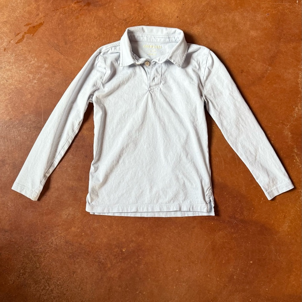 Crewcuts light blue cotton collar shirt Like new size 6/7